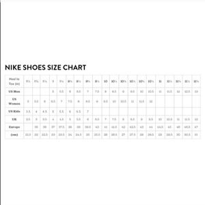 nike air force 1 womens sizing
